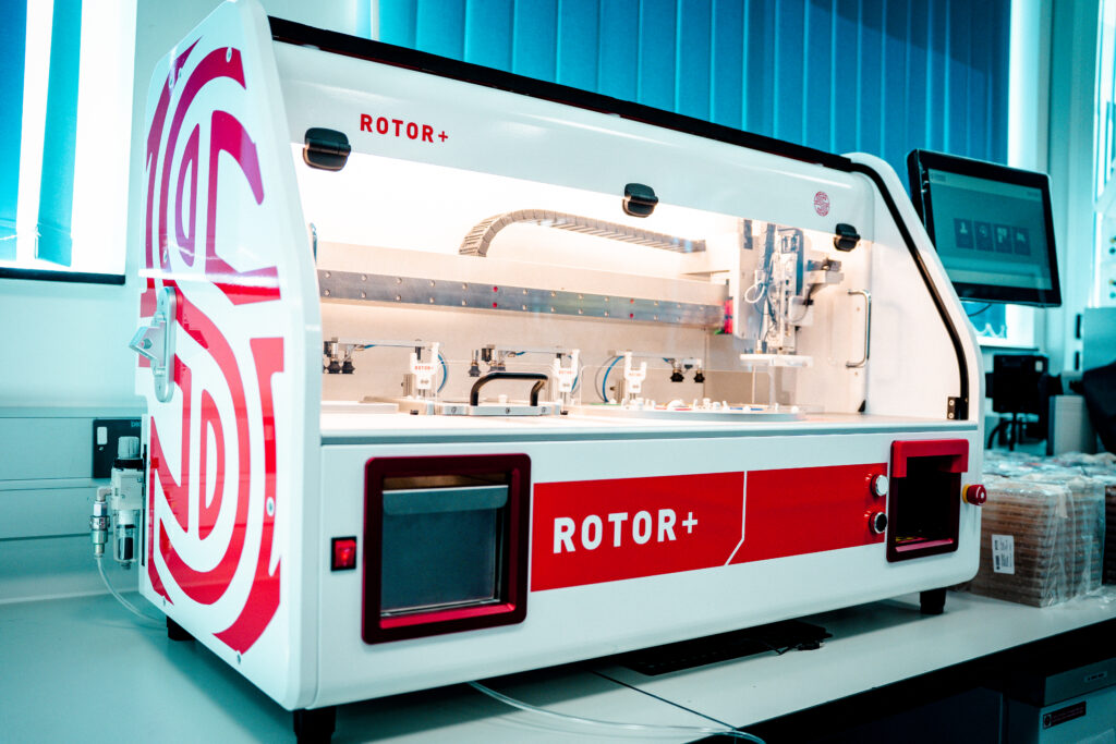 ROTOR+, the high throughput microbial array screening robot. 
Eligible for ALERT 2025 equipment funding.