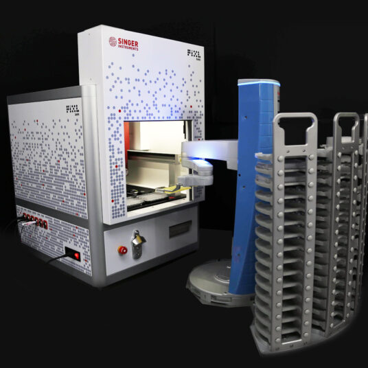 PIXL Dark with a robotic arm