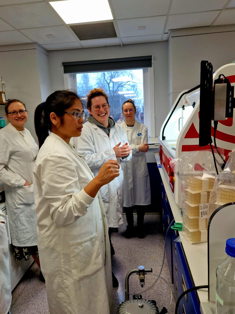 Scientists using ROTOR+ to run a high-throughput minimum inhibitory concentration assay. The lab specifically look at efflux-mediated resistance.